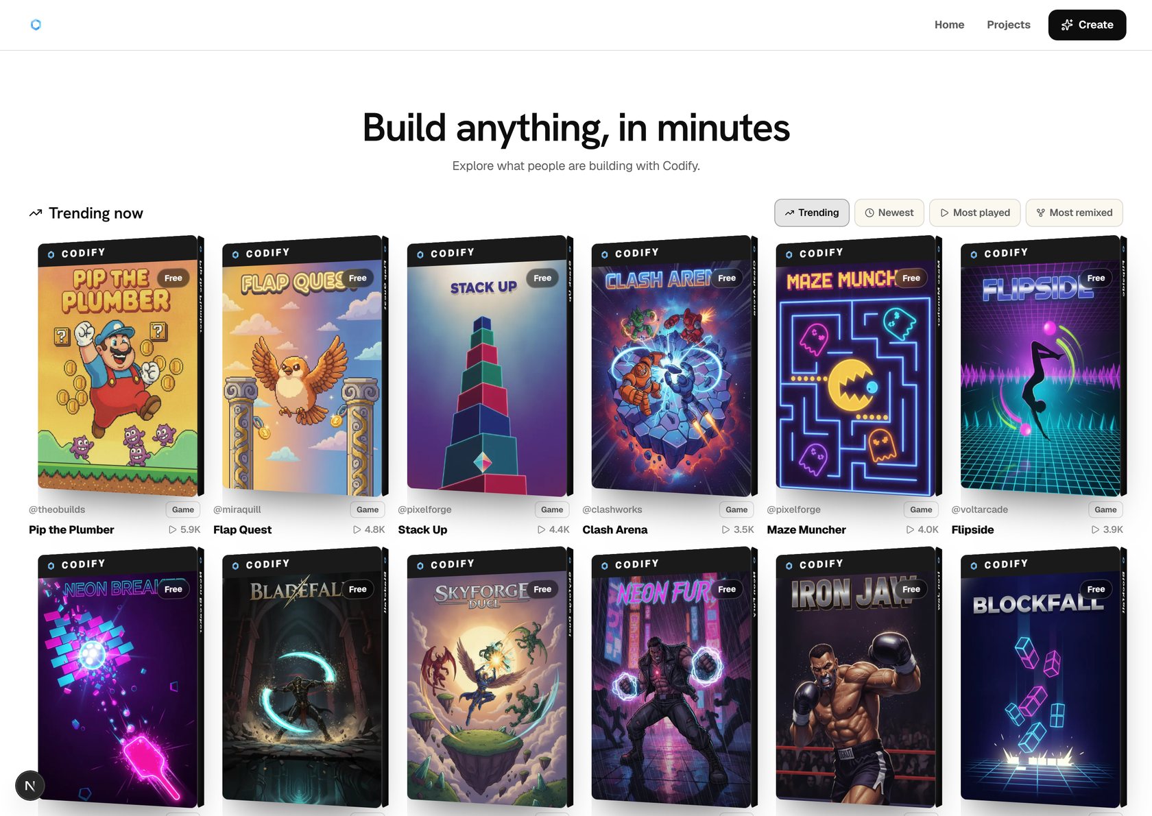 The Codify showcase — apps and games people built